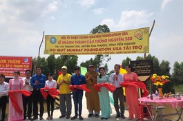 Cắt băng khánh thành, đưa vào sử dụng cầu Tường Nguyên 380 - Ảnh: CTV