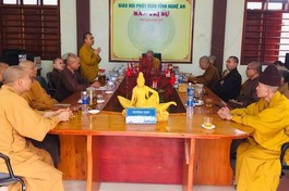 Hội nghị Ban Thường trực Ban Trị sự tỉnh Nghệ An, sáng 11-3