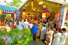 Quang cảnh buổi lễ cầu siêu