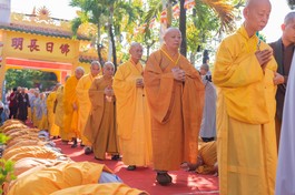 Chư tôn giáo phẩm, chư giới sư quang lâm lễ khai mạc Đại giới đàn Từ Nhơn Phật lịch 2564