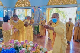 Ban Trị sự Phật giáo huyện Châu Thành tổ chức Đại lễ Phật Đản Phật lịch 2565 tại chùa Hội Tôn