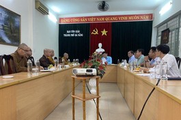 Đà Nẵng: Họp thảo luận công tác tổ chức Đại lễ Kỷ niệm 40 năm thành lập GHPGVN