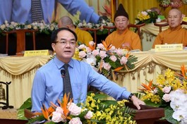 Thứ trưởng Bộ Nội vụ, Trưởng ban Tôn giáo Chính phủ Vũ Chiến Thắng - Ảnh: Bảo Toàn