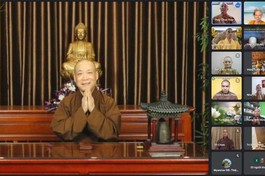 Hòa thượng Thích Bảo Nghiêm phát biểu khai mạc - Ảnh: Thái Hà