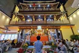 Pháp hội Dược Sư chùa Tân Thành trì tụng kinh trong 12 ngày