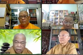 chư tôn đức tham dự phiên họp trực tuyến chiều nay. 