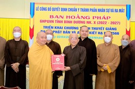 Thượng tọa Trưởng ban Ban Hoằng pháp nhận quyết định