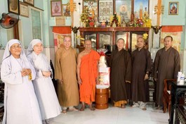 Đoàn Ban Trị sự GHPGVN tỉnh Bạc Liêu chúc Tết Chôl Chnăm Thmây