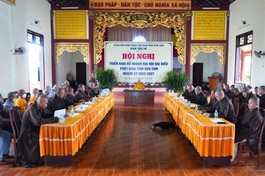 Hội nghị về tổ chức Đại hội đại biểu Phật giáo tỉnh lần thứ VI, nhiệm kỳ 2022-2027
