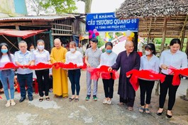 Khánh thành cầu bê-tông Thường Quang 64 tại ấp Cần Thay