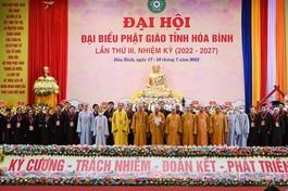 Tân Ban Trị sự GHPGVN tỉnh Hòa Bình ra mắt đại hội