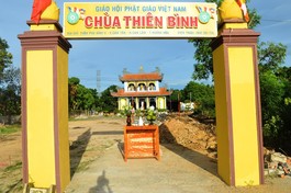 Tam quan chùa Thiên Bình sẽ được xây dựng mơis