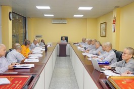 Buổi họp của Ban Tổ chức Đại lễ, tại Việt Nam Quốc Tự 