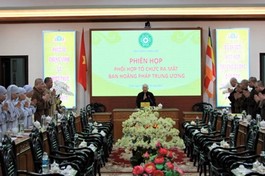 Buổi họp công tác phối hợp tổ chức lễ công bố quyết định và ra mắt nhân sự Ban Hoằng pháp T.Ư