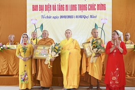 Bà Rịa-Vũng Tàu: Chúc mừng chư vị được tấn phong giáo phẩm Phật giáo liên xã Tân Hòa - Tân Hải