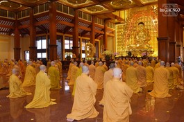 Chư Tăng TP.HCM tác pháp An cư kiết hạ Phật lịch 2567 tại Việt Nam Quốc Tự