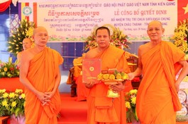 Kiên Giang: Công bố quyết định bổ nhiệm trụ trì chùa Chụng (H.Châu Thành)