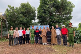 Phân ban Phật tử dân tộc T.Ư cùng các cơ quan H.Cư M’gar, xã Ea Kpam tổ chức khởi công nhà tình thương