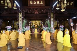 Chư Tăng chùa Sắc tứ Khải Đoan tổ chức lễ tác pháp, kết thúc khóa An cư kiết hạ Phật lịch 2567