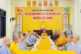 Bình Phước: Ban Trị sự Phật giáo H.Lộc Ninh họp triển khai hoạt động Phật sự sắp tới