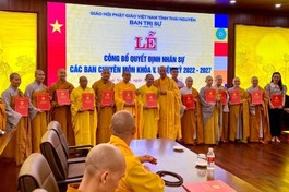 Ra mắt nhân sự các ban chuyên môn trực thuộc Ban Trị sự GHPGVN tỉnh