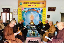 Ban Thường trực Ban Trị sự tỉnh họp thống nhất các hoạt động Phật sự