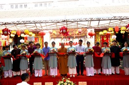 Khai mạc triển lãm thư pháp Hàn Mặc lần thứ XI tại chùa Mễ Trì Thượng