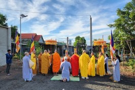 Lễ cầu nguyện công trình xây dựng tam quan chùa Tỉnh Hội 