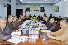 Hội nghị của Ban Trị sự GHPGVN tỉnh nhằm báo cáo sơ kết hoạt động Phật sự năm 2023 