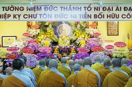 Tưởng niệm Đức Thánh Tổ Ni Đại Ái Đạo tại tổ đình Từ Nghiêm