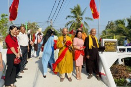 Khánh thành, đưa vào sử dụng cầu Vạn Phước tại tỉnh Sóc Trăng - Ảnh: T.Q