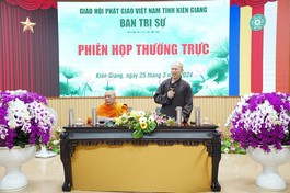 Kiên Giang: Ban Thường trực Ban Trị sự Phật giáo tỉnh họp triển khai nhiều hoạt động Phật sự