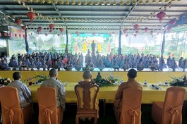 Khóa tu định kỳ của Tăng Ni và Phật tử huyện biên giới Bù Gia Mập