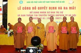  Ra mắt nhân sự Ban Thông tin - Truyền thông GHPGVN TP.Hà Nội nhiệm kỳ 2022-2027