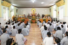 Ban Trị sự GHPGVN TP.Phan Rang - Tháp Chàm tổ chức khóa tu “Thực hành hạnh giải thoát" kỳ 9