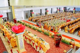 Lễ tạ pháp và dâng pháp y cúng dường nhân mùa Vu lan - Báo hiếu, do Ban Trị sự GHPGVN tỉnh tổ chức