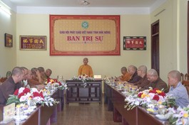 Ban Trị sự Phật giáo tỉnh họp nhằm rà soát công tác Phật sự còn tồn đọng