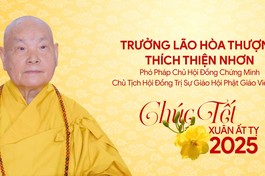 Trưởng lão Hòa thượng Thích Thiện Nhơn chúc mừng Xuân Ất Tỵ