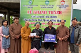 Bàn giao nhà tình thương đến gia đình bị ảnh hưởng bão số 3 tại Hà Giang