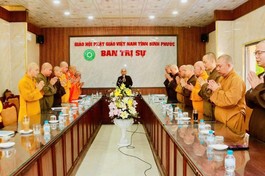 Ban Thường trực Ban Trị sự tỉnh họp triển khai các hoạt động Phật sự trọng tâm
