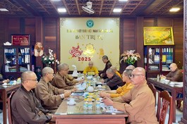 Buổi họp của Ban Thường trực Ban Trị sự GHPGVN tỉnh nhằm triển khai các Phật sự quan trọng