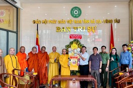 BR-VT: Lãnh đạo tỉnh thăm, chúc mừng Đại lễ Phật đản Phật lịch 2569 đến Ban Trị sự GHPGVN tỉnh