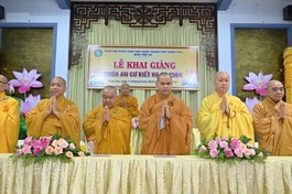 Ban Trị sự GHPGVN TP.Vũng Tàu khai giảng khóa An cư kiết hạ Phật lịch 2569, tại chùa Liên Trì