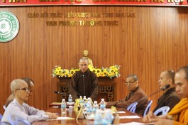 Ban Thường trực Ban Trị sự GHPGVN tỉnh Đắk Lắk họp trực tuyến