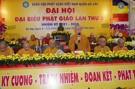 Phiên trù bị Đại hội Phật giáo quận Gò Vấp nhiệm kỳ 2021-2026