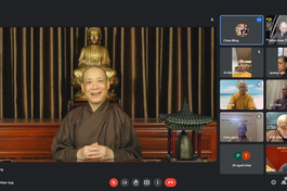 Hòa thượng Thích Bảo Nghiêm phát biểu khai mạc hội nghị