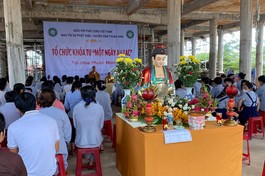 Ban Trị sự GHPGVN huyện Hàm Thuận Nam tổ chức khóa tu cho Phật tử