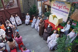 Lễ khai mạc tiệc buffet chay tại chùa Linh Chưởng