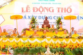 Lễ động thổ xây dựng chánh điện chùa Phước Quang
