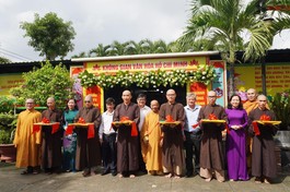 Lễ cắt băng ra mắt Không gian văn hóa Hồ Chí Minh tại chùa Pháp Thành